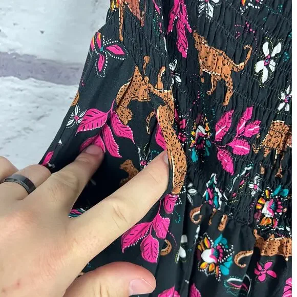 NWT Torrid Womens 3X Boho Resortwear Maximalist One Shoulder Tiered Midi Dress - Picture 5 of 11